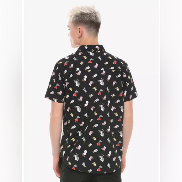 BT21 Icons Woven Button-Up Shirt Men’s Boys Unisex Collared Small Teens NWOT - Picture 7 of 11